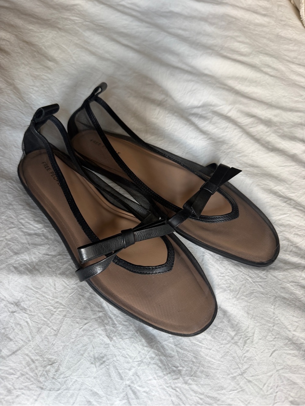 Free People Mesh Mania Bow Flats - Picture 2 of 5